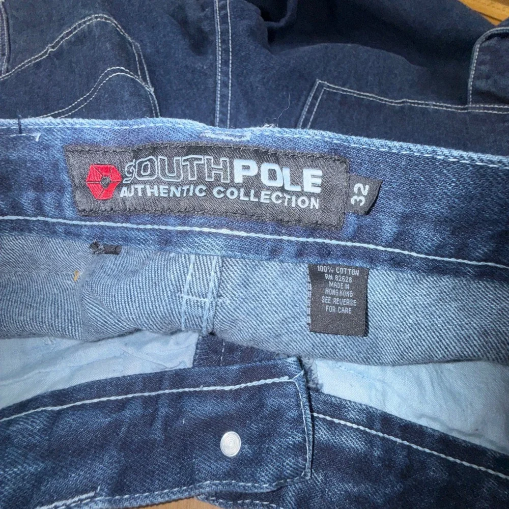 VTG Southpole Mens Baggy Carpenter Jeans Dark‎ Wash Wide Leg Skater Denim 32x30